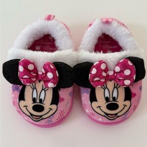 Pink Minnie Mouse Toddler Slippers